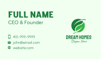 Green Leaf Herb Business Card Image Preview