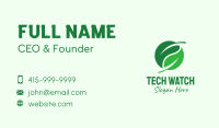 Green Leaf Herb Business Card Image Preview