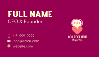 Heart Speech Bubble Business Card Image Preview