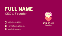 Heart Speech Bubble Business Card Image Preview