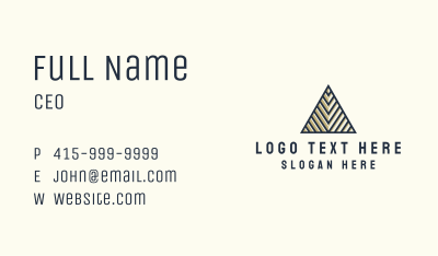Luxury Pyramid Business Card Image Preview