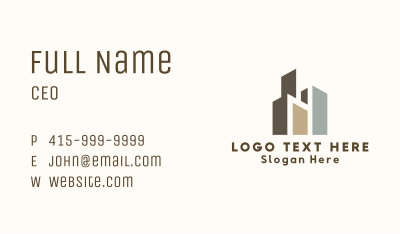 Urban City Building Business Card Image Preview