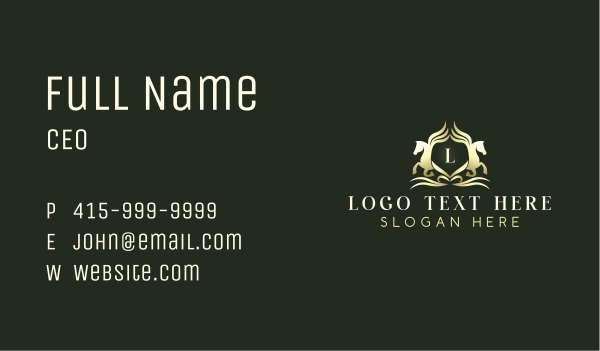 Premium Luxury Pegasus Business Card Design Image Preview