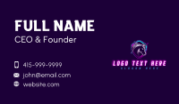 Unicorn Gaming Shield Business Card Design