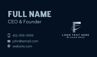 Company Firm Business Letter F Business Card Preview