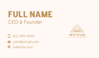 Pyramid Financial Advisory Business Card Image Preview