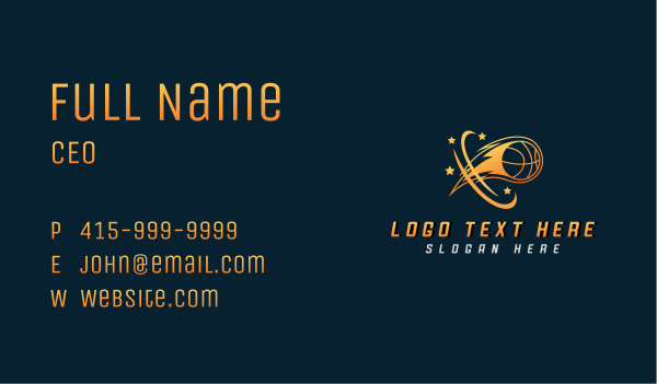 Sports Basketball Flame Business Card Design Image Preview