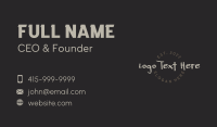 Streetwear Hip Hop Wordmark Business Card Image Preview