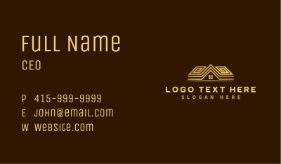 Real Estate Roof House Business Card Image Preview