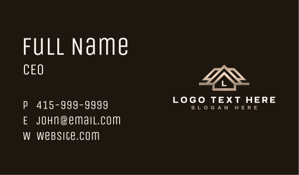 House Architecture Realty Business Card Design Image Preview