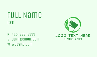 Plant Watering Can  Business Card Image Preview