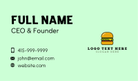 Veggie Burger Shop Business Card Image Preview