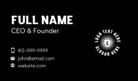 Grunge Letter Shield Business Card Image Preview