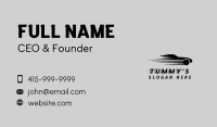 Black Sports Car Race Business Card Image Preview