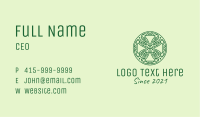 Green Organic Ornament  Business Card Image Preview