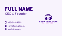 Music Audio Headphones  Business Card Image Preview
