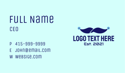 Cyberspace Moustache  Business Card Image Preview