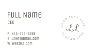 Makeup Artist Lettermark Business Card Image Preview