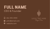 Hanging Macrame Tapestry Business Card Image Preview