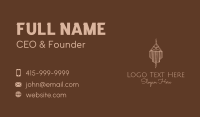 Hanging Macrame Tapestry Business Card Design