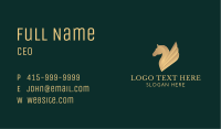 Golden Premium Pegasus Business Card Image Preview