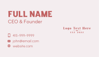 Luxury Fashion Wordmark Business Card Image Preview
