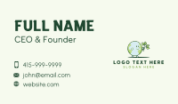 Eco Earth Globe  Business Card Design