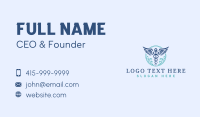 Caduceus Wings Hospital Business Card Design