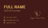 Gold Earrings Jewel Business Card Design