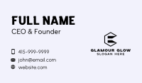 Construction Builder Letter E Business Card Image Preview