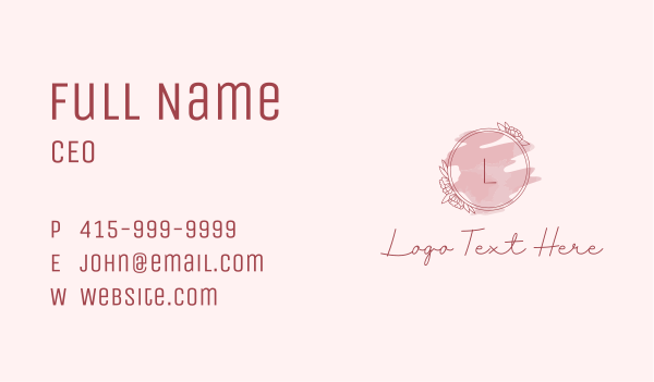Red Flower Handicrafts Business Card Design Image Preview