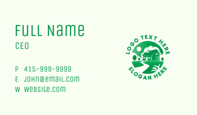 Realty Lawn Landscaping Business Card Image Preview