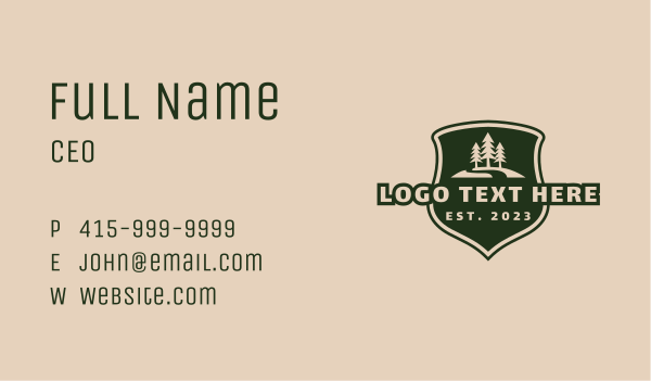 Tree Hill Crest Business Card Design Image Preview