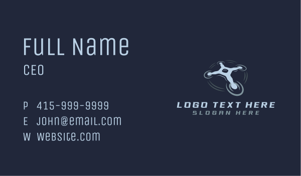 Drone Aerial Equipment Business Card Design Image Preview
