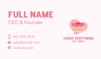 Cherry Pastry Cake Business Card Image Preview