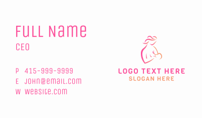 Mother Baby Breastfeed Business Card Image Preview