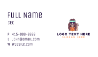 Cool Hippie Man Business Card Image Preview