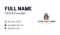 Cool Hippie Man Business Card Image Preview