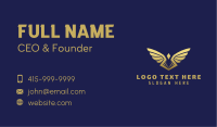 Gradient Gold Wings  Business Card Image Preview