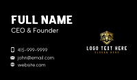 Crown Ram Shield Business Card Design