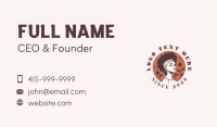 Female Afro Model Business Card Image Preview