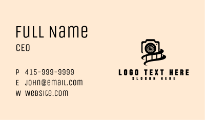 Camera Film Photography Business Card Image Preview
