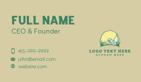 Sunset Lawn Mower Business Card Image Preview