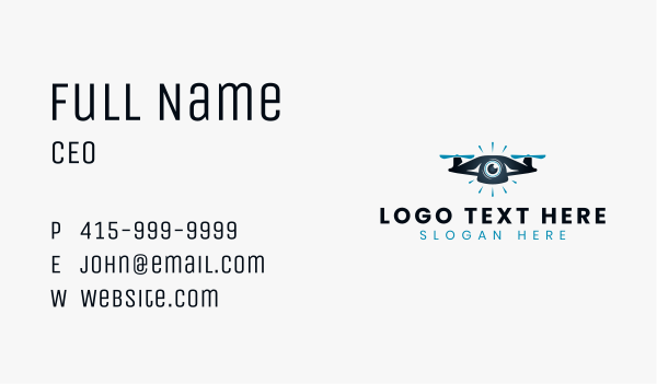 Drone Eye Camera Business Card Design Image Preview