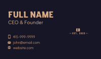 Vintage Brand Wordmark Business Card Image Preview