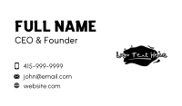 Black Ink Wordmark Business Card Design