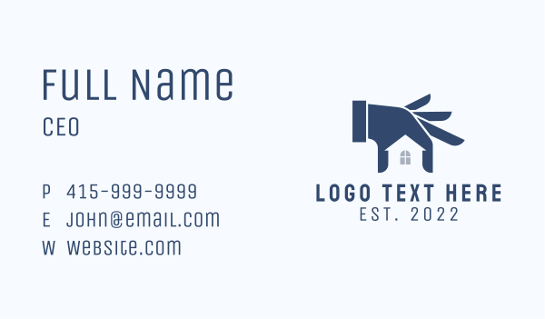 Hand Real Estate Housing  Business Card Design Image Preview