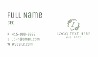 Garland Decoration Plant Letter  Business Card Image Preview