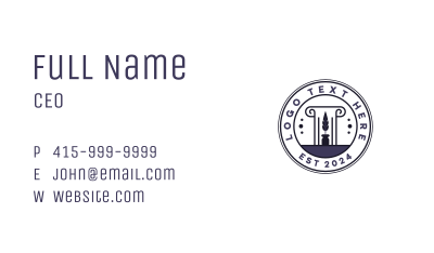 Attorney Lawyer Notary Business Card Image Preview