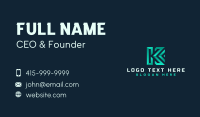 Professional Generic Letter K Business Card Image Preview